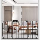 Extra Wide Pressure Mounted Baby Gate Walk through Child Kids Safety Toddler Ten