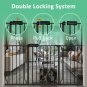 Extra Wide Pressure Mounted Baby Gate Walk through Child Kids Safety Toddler Ten