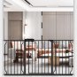 Extra Wide Pressure Mounted Baby Gate Walk through Child Kids Safety Toddler Ten