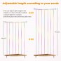 Stuffed Animal Storage Wood Hanging Toy Organizer with Adjustable Elastic Rope,