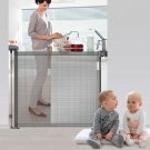 Retractable Baby Gate, 33" Tall, Extends up to 55"/71 Wide, Mesh Child Safety Ba