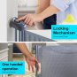 Retractable Baby Gate, 33" Tall, Extends up to 55"/71 Wide, Mesh Child Safety Ba