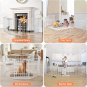 198" Baby Gate Extra Wide, Dog Gate Pet Gate for House Stairs Doorways Fireplace