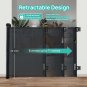 Retractable Baby Gate, Upgraded One-Way Lock Mesh Dog Gate Tall 34&acirc;��, Extends up