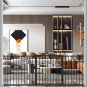 Extra Wide Baby Gate - Large Walk through Safety Child Gates for Kid or Pet - Lo