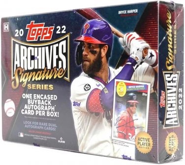 2022  Archives Signature Series Baseball Active Player Edition Hobby (1 Auto)