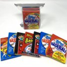 100 OLD VINTAGE  BASEBALL CARDS ~ SEALED WAX PACKS LOT!
