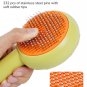 Pet Grooming Brush for Cats and Dogs, Self-Cleaning Sliker Brush for Removes Mat