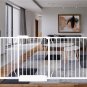 Extra Wide Baby Gate for Doorways Stairs White Pressure Mounted Baby Gate Walk t
