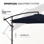 H Series Patio Offset Hanging Umbrella 10 FT Cantilever Outdoor Umbrellas W/Infi