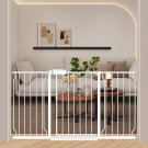 Extra Wide Baby Gates 57.5-62 Inch for Stairs Doorways Hallways Pressure Mount B