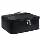 Travel Makeup Bag Large Cosmetic Bag Makeup Case Organizer for Women (A-Black)
