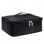 Travel Makeup Bag Large Cosmetic Bag Makeup Case Organizer for Women (A-Black)