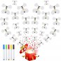 10 Packs Magic Flying Butterfly Card, White Flying Butterflies with 5Pcs Whitebo