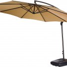 10Ft 8 Ribs Patio Umbrella Replacement Canopy Double-Layer Offset Cantilever Han