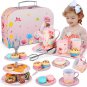 Kids Tea Party Set for Little Girls Birthday Gift Toys for 3 4 5 6 7 8 Year Old