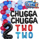 Chugga Chugga Two Two Birthday Party Decorations - Train 2Nd Birthday Railroad T