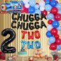 Chugga Chugga Two Two Birthday Party Decorations - Train 2Nd Birthday Railroad T