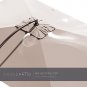 Napoli 10X13 FT Rectangular Offset Umbrella, Heavy Duty Aluminum Cantilever Hang