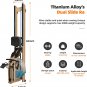 Wooden Water Resistance Rowing Machine - Home Indoor Fitness Equipment for Full