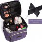 Travel Makeup Bag for Women, Scorila Large Cosmetic Case Organizer Fits Bottles