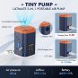 Electric Air Pump for Inflatables, Portable Rechargeable Mini Pump with 1200Mah