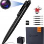 4K Hidden Pen Camera 64GB HD Video Recorder Mini Body Camera Portable Pocket Cam