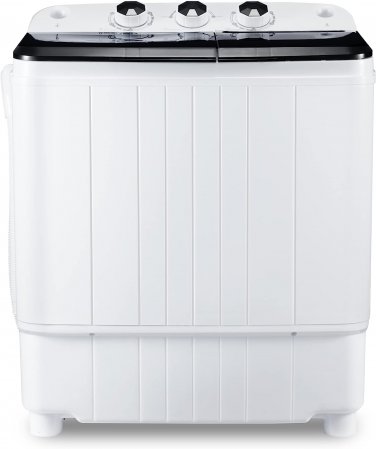 Portable Washing Machine 17.6Lbs Capacity Washer and Dryer Combo 2 in 1 Mini Com