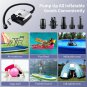 Air Pump, Electric Air Pump Inflator, Digital LCD Display Air Pump, 12V DC Car C