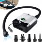 Air Pump, Electric Air Pump Inflator, Digital LCD Display Air Pump, 12V DC Car C