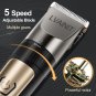 Hair Clippers for Men, Cordless LCD Rechargeable Hair Trimmer Beard Trimmer for