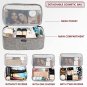 Large Makeup Bag, Travel Makeup Bag Organizer, Double Layer Train Case Makeup Ba