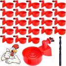 Chicken Waterer, DIY Chicken Water Feeder for Poultry Automatic Chicken Water Cu