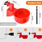 Chicken Waterer, DIY Chicken Water Feeder for Poultry Automatic Chicken Water Cu