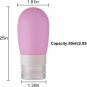 Reusable Silicone Travel Containers Bottles for Toiletries, TSA Approved 2.82Oz