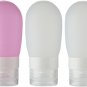 Reusable Silicone Travel Containers Bottles for Toiletries, TSA Approved 2.82Oz