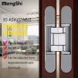 Invisable Hinges 180 Degree Concealed Door Hinges 3D Adjustable Butt Hinges Heav