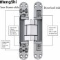 Invisable Hinges 180 Degree Concealed Door Hinges 3D Adjustable Butt Hinges Heav