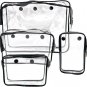 4 Packs Clear Inner Bags for Bogg Bag Rubber Beach Tote Bag Accessories, Waterpr