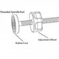 4 Pack 8MM Baby Gate Threaded Spindle Rod, Replacement Hardware Parts Kit for Pe