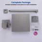 10 Inch Single Function Shower Only Faucet Set Rain Shower Mixer Faucet Wall Mou