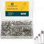 Safety Pins Assorted 4 Different Sizes - 300 Count - Strong Nickel Plated Steel,