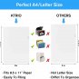 12 Pack Plastic File Folders, Clear Colored Project Pockets Plastic Sleeves, L-T
