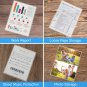 12 Pack Plastic File Folders, Clear Colored Project Pockets Plastic Sleeves, L-T