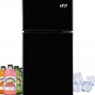 3.5 Cu.Ft Refrigerator 2 Door 7 Level Adjustable Thermostat Control Top-Freezer
