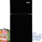 3.5 Cu.Ft Refrigerator 2 Door 7 Level Adjustable Thermostat Control Top-Freezer