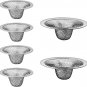 Bathroom Sink and Tub Mesh Drain Strainer, 6-Pack 2 Sizes Set 2.12" and 2.75" To