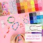 12000Pcs Clay Beads for Bracelet Making, 56 Colors Flat round Polymer Clay Beads