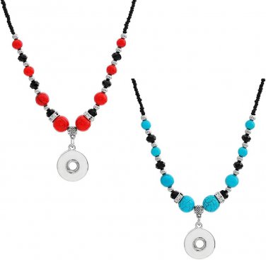 Turquoise Snap Jewelry Pendants Charms 18Mm for Interchangeable Women'S Fashion