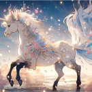 DIY Diamond Painting Kits for Adults Unicorn Flowers 5D Diamond Art Diamond Dot